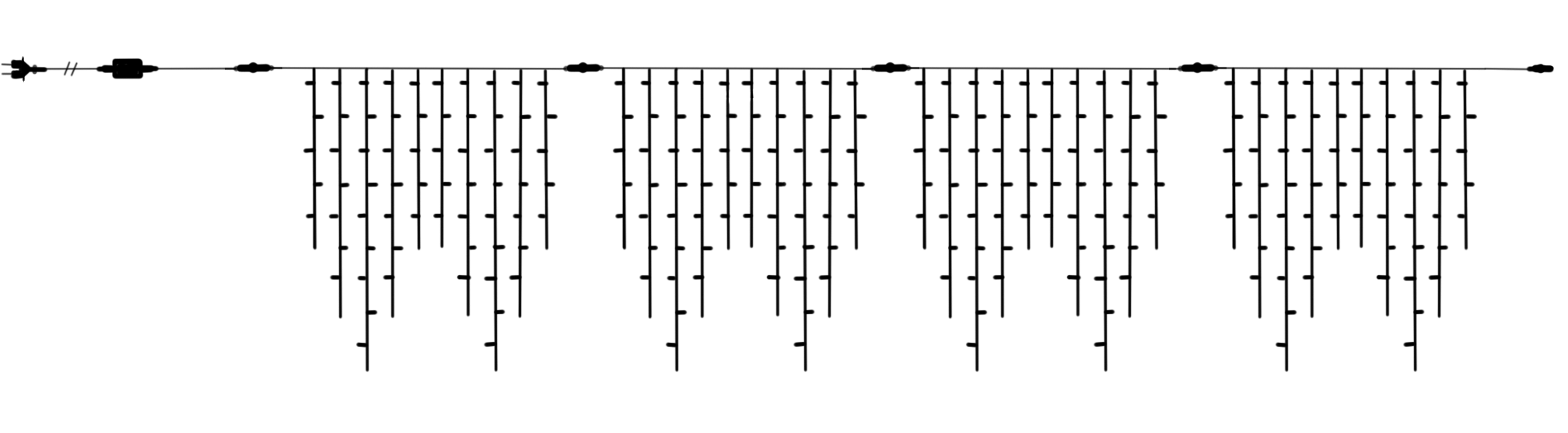 Prodotto Tendina effetto ghiaccio 4x0,9