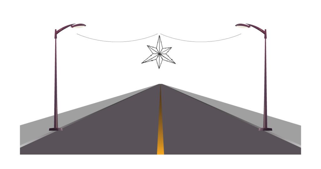 installazioni campata centrale 6p irregural StarFly 6 Punte irregular